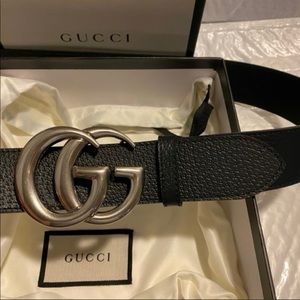 Silver brass buckle Gucci